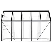 DINDING Greenhouse Anthracite Transparent Aluminum in Professional 63.4 Square Feet Polycarbonate Structure with Roof Vent for Professional Year Round Harvesting