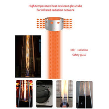 AIZYR Outdoor Patio Gas Heater, Floor Standing Pyramid Propane Heater with Moveable Wheels for Outdoor Camp BBQ Parties,Liquefied Gas
