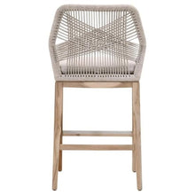 Home Square 30" Fabric Outdoor Barstool Set of 2 Gray