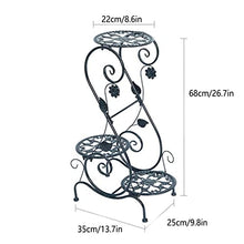 OJKJGYTF Plant standPlant Stand Metal Flower Stand with 3 Shelves Plant Stand Indoor Plant Shelf Outdoor Decorative Plant Shelves