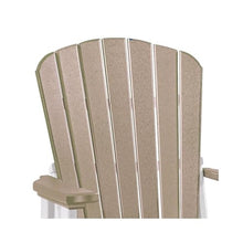Outdoor Escape Brown Fan Back Swivel Glider, All-Weather HDPE, Heavy-Duty Patio Rocking Chair, Stays Beautiful for Years
