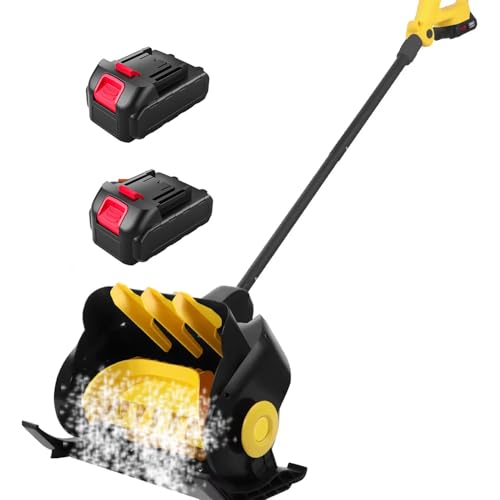dosiwlatever 16'' Electric Snow Blower, Battery Powered Snow Shovel, Depth 6'', 33ft Throw Distance, LED Screen Power Display, Portable Hand-Push Snow Thrower