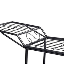 OJKJGYTF Plant Stands,Flower Stand,Metal Flower Car Frame Display Stand,Garden Tree Home Decoration Terrace Plant Standnishings/Black/One Size