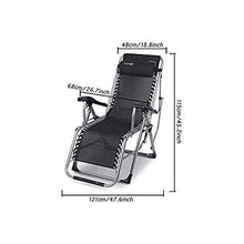 IIPOSAQQ Zero Chair Patio Chair Lounge Chair Chaise Recliner Outdoor Folding Adjustable Heavy Duty Zero Chair for Patio Pool Beach Lawn Deck Yard
