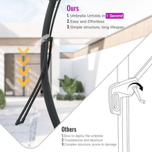 Astomi 10Ft Cantilever Patio Umbrella with Base Beige