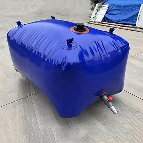 High Capacity Outdoor Water Bladder ,Soft Drought Water Bag Collapsible Water Bladder Tanks Container,RV,Camping Accessories Summer Solar Shower Bag WMEIE ( Color : Blue , Size : 1.5x1.2x0.6m(1000L) )