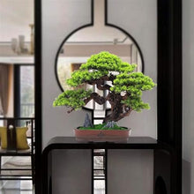 YXIANG56Q Fake Plants Simulation Bonsai Fake Green Plants Potted Plants Office Study Chinese Decorative Ornaments Hotel High-Grade Furnishings Bonsai Tree