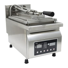 Banfluxion 3200W Commercial Electric Dumpling Fryer, 12.6" Automatic Potsticker Machine with Stainless Steel Pan & Intelligent Control for Restaurants, 220V (Hardwiring Required)