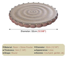 Garden Stepping Stone,Decorative Stone for Garden, Garden Stepping Stone, for Porch Walkways Pathways(32cm (12 5/8"))