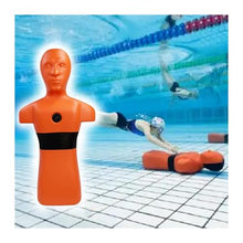 MZZKFC Pool Rescue Training Dummy for Water Safety Courses, 39.4 in Realistic PE Emergency Drill Model, Lifesaving Training Dummy for Drowning Simulation Experiment(Orange)