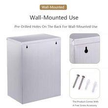 XBTGS Pull-Out Trash Drawer for Outdoor Kitchen - Stainless Steel Tilt-Out Cabinet, Perfect for BBQ Island Grill Station，15L，15L