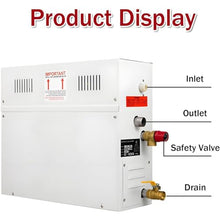 DHMYYXGS Stainless Steel Steam Shower Generator,3KW Home Steam Bath Spa Generator with Auto Water Inlet Drainage System, Waterproof Digital Controller,35-55℃ Temp for Bathroom Sauna Use 9kw