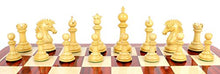 House of Chess Bud Rosewood/Boxwood Staunton Chess Pieces 4.5" Triple Weighted with Extra Queens
