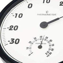Wall-Mounted Hygrometer Indoor Outdoor Round Large Thermometer Humidity Meter Garden Home Office Decor Ornament