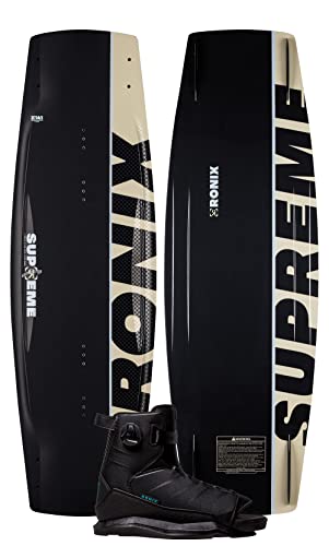 Ronix Wakeboard Package 137 - Supreme Wakeboard w/ Anthem Boa Boot - 10.5-14.5 Black