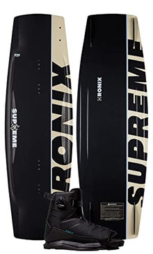 Ronix Wakeboard Package 141 - Supreme Wakeboard w/ Anthem Boa Boot - 7.5-11.5 Black