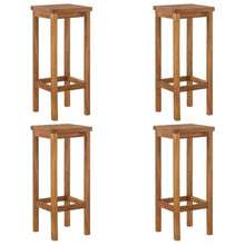 KDVXBCQJH 5 Piece Wooden Garden Bar Set Solid Acacia Outdoor Furniture