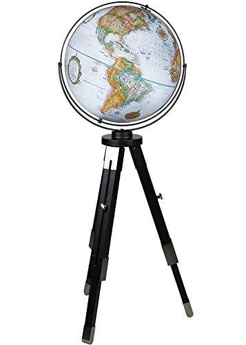 Replogle Willston 16" Globe Raised Relief Blue