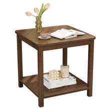 NRFJFOP Solid Wood Small Tea Table Square Sofa Edge Cabinet Living Room Household Corners Bedside