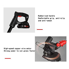 Lawn Mowers Household Lawn Mower Small Electric Lawn Mower New Metal Material Handheld Lawn Mower Light and Convenient Household Lawn Mower (Black Bat (Black Battery*1)