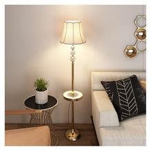 LUYOUBOZHU Floor Lamp Metal Floor Lamp with Table Contemporary, Modern Tall Stand Up Light for Bedrooms, Living Room, Office, Reading