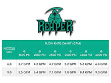 Hydra-Flex, Inc. Reaper, #9.0 Rotating Jetting Nozzle, 24 Degree Nozzle, 3/8" FNPT Inlet (9.0)