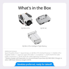 DJI Mini 4 Pro Folding Drone RC-N2 Remote 4K HDR Gray