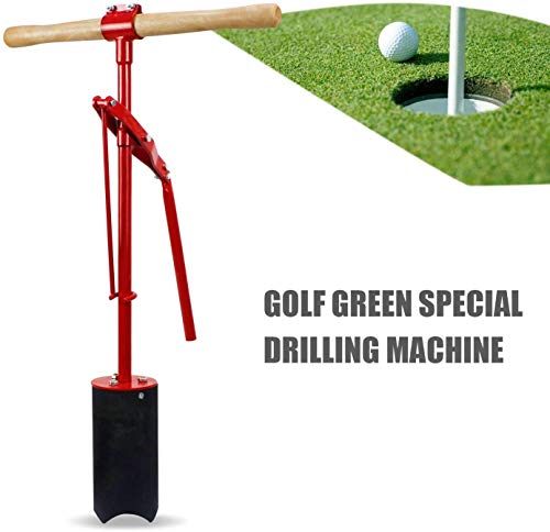 Crestgolf Lever Action Hole Cutters for Golf Greens Red
