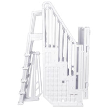 Aqua Select Everest Entry Step System | Above Ground Pool Step | 350 Lb Capacity | White Steps