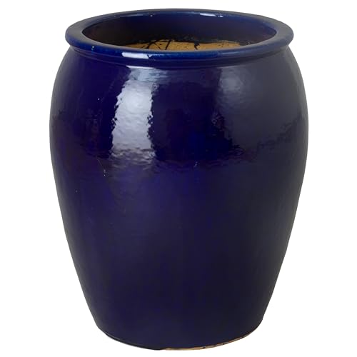 Emissary - Tall Jar Planter Lg, Blue 23.5x30 H