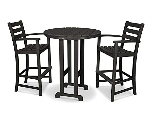TREX Outdoor Furniture Monterey Bay Bar Set Charcoal Black