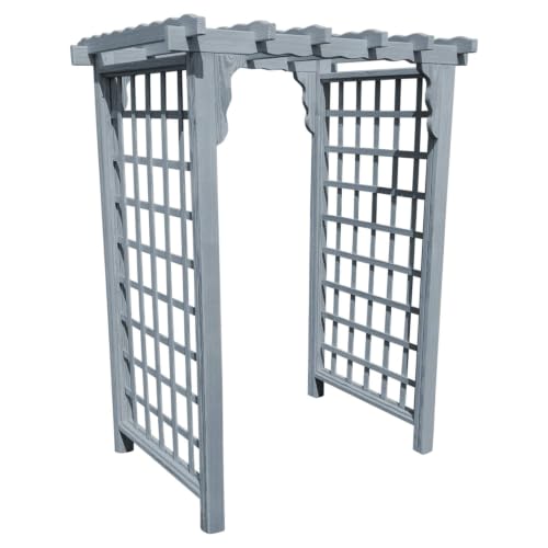 Keystone Amish Co. Bainbridge Pressure Treated Pine Arbor, 4-Foot, Grey Stain