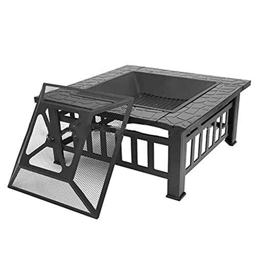 Fire Pit Outdoor fire Pit Table, Household Heater, Wood Burning fire Pit, Patio Patio Barbecue fire Bowl, 31 inches