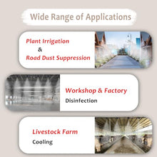 Misting System for Outdoor Plants, Garden Irrigation System Kits with 360°Bendable Nozzles, Versatile Plant Watering Fog Spray Equipment