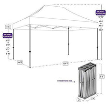 Impact Canopy 10' x 15' Pop Up Canopy Tent Commercial Grade Aluminum Frame 500D Fabric Forest Green