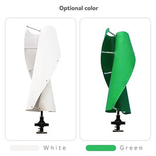IMOYBBR Wind Turbine Generator, 5kw Wind Turbine Kit Hybrid Mppt Charge Controller 12v 24v 48v Off Grid Wind Power Generator Low Start Wind Speed Permanent Magnet Generator Green White 24V