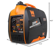 WEN 56225i 2250-Watt Gas Powered Portable Inverter Generator with Fuel Shut-Off, CARB Compliant , Black