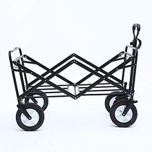 ZGLINMZ Trolley Trolley Laundry Trolley Handcart, Folding Garden Trolley Cart Heavy Duty Wagon Multi-Function Shopping Cart for Outdoor Camping Fishing Pull Truck with 4 Wheels,