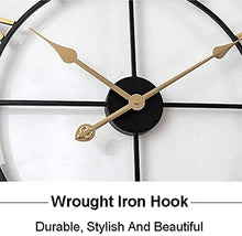 Outdoor Wall Clock Weatherproof, Retro Garden Wall Clocks Outdoor Iron Garden Ornaments Outdoor, Numeral Precise Timing
