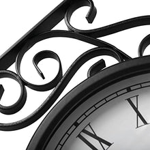 SLGGPJBU ZXXHNNAIHG Wall Clock Outdoor Garden Wall Clock Double Sided Cockerel Vintage Retro Home Decor Wall Clock Modern