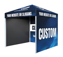 LANTENTSUN 10x10ft Custom Print Advertising Tent with 3pc Full Sidewalls Custom Color
