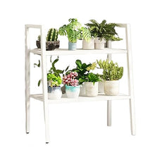 2 Tier Metal Flower Pot Stand Corner Plant Stand Living Room Bookshelf Holder Indoor Outdoor Plant Display Rack Multifunctional Storage Shelves Modern Flower Pot Ladder Shelf For Corner Balcony