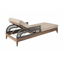 Armen Living Orbit Modern Outdoor Patio Chaise Lounge Chair Taupe