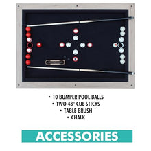 Freetime Fun Bumper Pool Table Rustic Oak