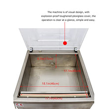 LGXEnzhuo Single Chamber Vacuum Packaging Machine DZ450 110V 900W 17.7 Inch Sealer