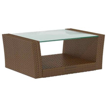 RJPLMFV 16 Piece Poly Rattan Patio Lounge Set with Cushions Brown