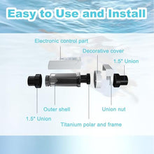 Saltwater Pool Chlorinator Device, Automatic Salt Chlorination System, Self-Cleaning Salt Chlorine Generator for Inground Pools and Hot Tubs(26400 gallons)
