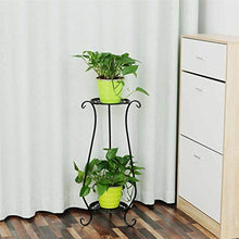 SIDUFHAOPKLL Wrought Iron Potted Stander Flower Fleshy Green Plant Pot Rack Stand Bracket Round Hand Make Home Decor