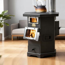 FENGXCXY Wood Burning Stove, Multi-Functional Fireplace for Home Heating
