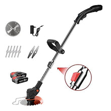 AMYYTL Electric Lawnmower Powerful 1800W Cordless Portable Rotary Lawnmower Telescopic Adjustable Lightweight Pruning Tools for Weeding Your Garden Lawn 1 Battery u